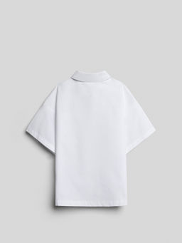 ACOOLA / Блузка детская для девочек Law молочный  фото 2