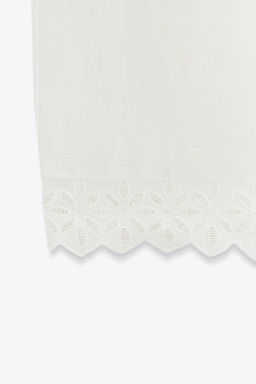 RAMIE TROUSERS WITH LACE TRIM