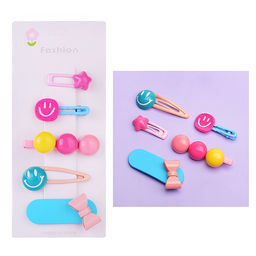 Набор заколок для волос "Смайлики" в пакете