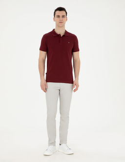 Bordo Slim Fit Basic Ti__rt