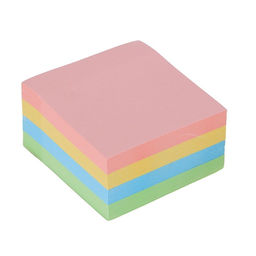 Блок с липким краем, 76×76 мм, 400 листов, пастель, 4 цвета