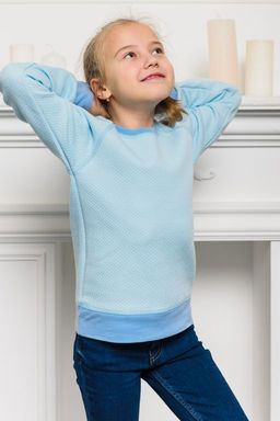 Свитшот детский из капитония голубой - Амадэль фото 5