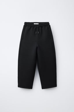 PANTAL?N STRAIGHT FIT EFECTO NEOPRENO / Negro
