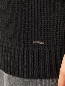 Хлопковый джемпер крупной вязки - Vilatte фото 2