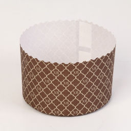 Цена за 1400 шт. Форма для выпечки кулича бумажная ХВ Золотое, одноразовые, 13.4?9 см, коричневые