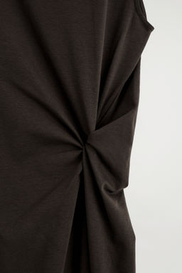 VESTIDO MIDI EL?STICO CON DETALLE DE NUDO - H&m фото 4