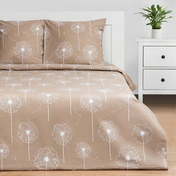 Постельное белье Этель 1.5 сп Одуванчик 143*215 см,150*214 см, 70*70 см 2 шт,бязь