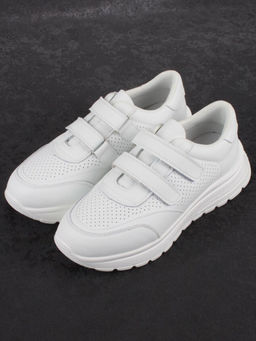 03-YH516-1 WHITE Кроссовки женские (натуральная кожа)