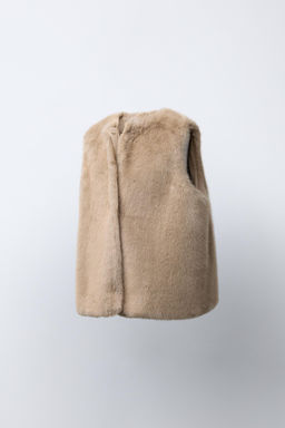 FAUX FUR GILET - Zara фото 2