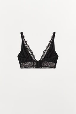 CONTRAST LACE TRIANGLE BRALETTE - Zara фото 4