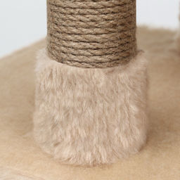 Домик-когтеточка 2-х ур. квадратный с 2-мя квадратными полками, 53 х 35 х 65 см, бежевый - Пижон фото 16