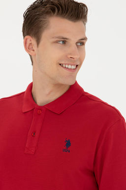 U. S. Polo Assn / Мужской красный базовый свитшот - U.s. polo assn фото 9