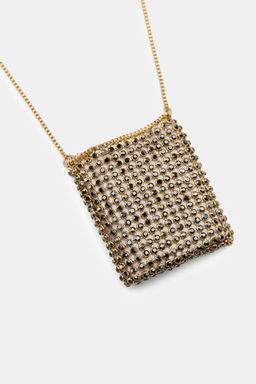 RHINESTONE BAG NECKLACE - Zara фото 3