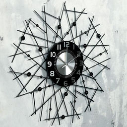 Часы настенные интерьерные «Тези», серия: Ажур, бесшумные, плавный ход, d=60 см, циферблат d=22 см, от батарейки 1хАА