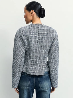 Твидовый жакет в клетку / Zarina