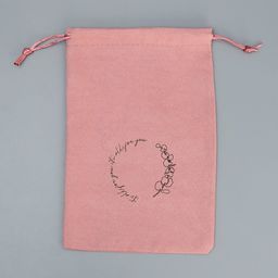 Цена за 5 шт. Мешок замшевый Розовое чувство, 16 24 см +/- 1.5 см - Дарите счастье фото 8