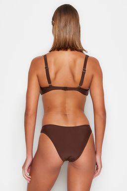 Yesil-Kahve Colour Block Normal Paca Bikini Alt? TBESS23BA00174