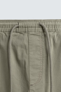 BERMUDA CARGO RELAXED FIT LAVADO / Khaki - Zara фото 9
