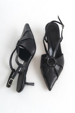 Trendyol Shoes Nude Cut Out Detayl? Arkas? Bantl? Kad?n Kitten Topuklu Ayakkab? TAKSS25TO00080 - Trendyolmilla фото 4