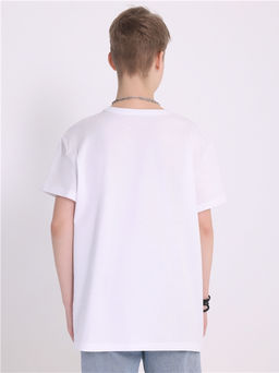 Футболка Апрель хлопок белый  фото 2