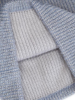 Шапка жен. кид-мох+альп+шерсть LB-N88037A denim blue - Labbra фото 12