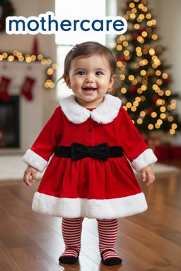 mothercare / Комплект: колготы, платье Новый год