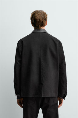 LEATHER COMBINATION JACKET AARON LEVINE X ZARA  фото 12