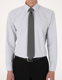 A__k Gri Slim Fit Uzun Kollu Basic G_mlek - Pierre cardin фото 7
