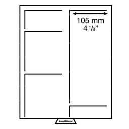 Кассета на 2 ячейки и 6-ю мобильными перегородками XL (LEUCHTTURM 322066)