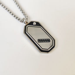 Кулон из стали на цепочке