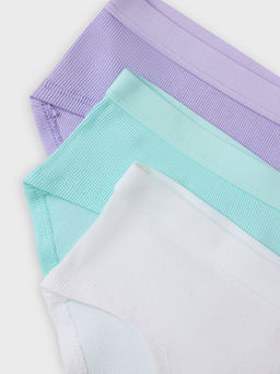 Трусы для девочки слипы мультипак (3 шт.) в бело-серых оттенках - Mark formelle фото 3