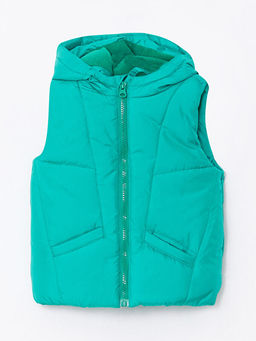 Kap??onlu Basic Erkek Bebek Fermuarl? Yelek