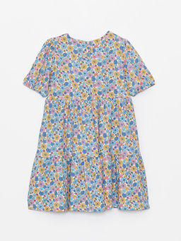 Bisiklet Yaka ?i?ekli K?z ?ocuk Elbise - Waikiki фото 2