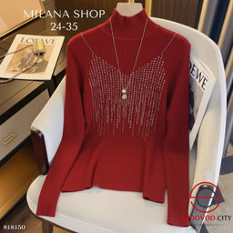 Кашемировая кофта со стразами - Bruno фото 4