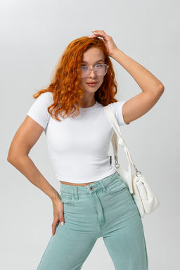 14410 футболка женская укороченная - Натали фото 17