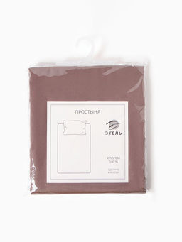 Простыня Этель Twilight Mauve 200*215, 100% хлопок, мако-сатин, 114г/м2  фото 10