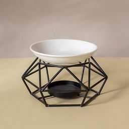 Аромалампа CZX001 металлическая цвет черный 13x11.5x8