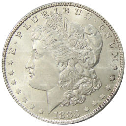Монета 1 доллар 1883 года США Доллар Моргана