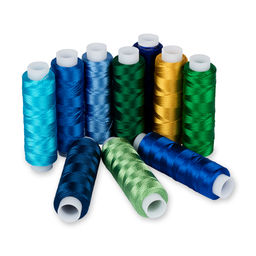 Нитки для вышивания Gamma ассорти V150/2 100% вискоза 10 цв. x 200 я 183 м