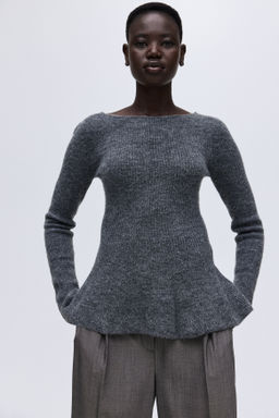 Jersey en punto de canal? con peplum - H&m фото 5