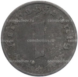 Монета 1 рейхспфенниг 1944 года A Германия