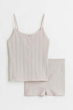 Conjunto de 2 piezas en punto pointelle Seamless