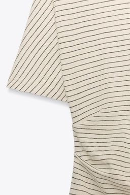RUSTIC RUCHED T-SHIRT - Zara фото 18
