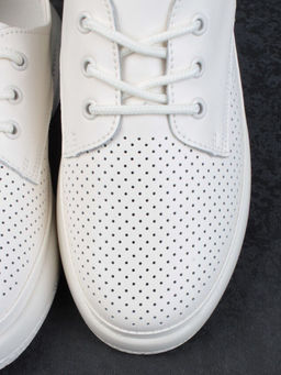 03-PDXL140-5 BEIGE Кроссовки женские (натуральная кожа)