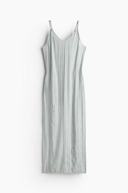 Vestido de saten arrugado con detalle girado - H&m фото 5