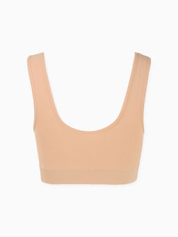 Топы бесшовные MINAKU, набор 3 шт., размер 52, цвет белый, чёрный, бежевый