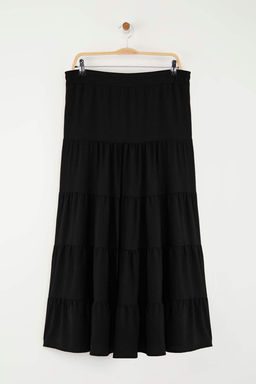 TRENDYOLMILLA Beyaz Pamuklu Dokulu Kumas Maxi Boy Dokuma Etek TWOSS25ET00029 фото 6