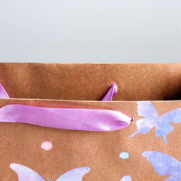 Пакет крафтовый вертикальный Акварельный, ML 23 27 11,5 см - Дарите счастье фото 3