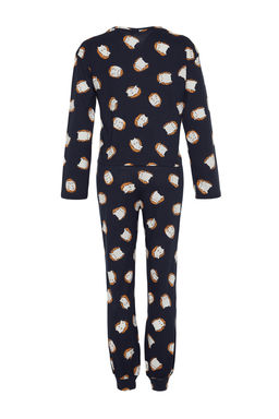 Lacivert %100 Pamuk Tshirt-Jogger Orme Pijama Tak?m? THMAW24PT00136