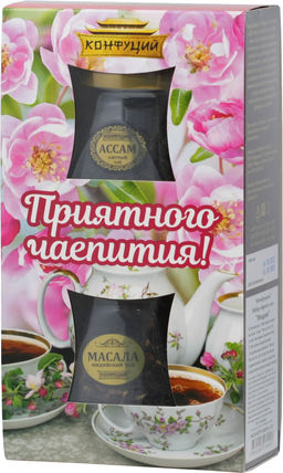 Конфуций. Набор Чайная пара. Индия 120 гр. карт.упаковка
